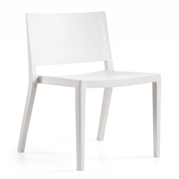 Silla polipropileno para Terraza y Comedor Modelo Nuo color Blanco - Apilable, con Filtro UV