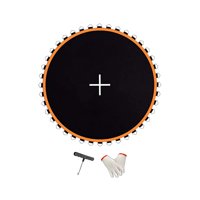 Magideal - Almohadilla De Trampolín De Repuesto, Estera De Salto, Estera De Reparación De Malla Reutilizable, Tela Para Saltar, Almohadilla De Salto De Trampolín 8 Pies Con 48 Hebillas