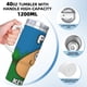 thumbnail image 5 of Pou Vaso aislado de acero inoxidable con asa, diseño temático, regalo para familia, amigos y fans; incluye pajita y encaja en el portavasos estándar, 40 oz, 5 of 6