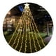 thumbnail image 1 of Luz Cortina Solar Arbol Navidad Estrella Guirnalda Luces Calidas, 1 of 3