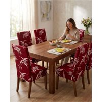 Mylhogar - Juegos De 6 Fundas Para Sillas Con Diseño Elastico