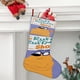 thumbnail image 2 of ¡Fetch! con Ruff Ruffman Tema: Calcetines de Navidad, fino lino blanco para colgar en escaleras y chimenea, decoración navideña para el hogar, regalo de Navidad.54cm×38cm, 2 of 5