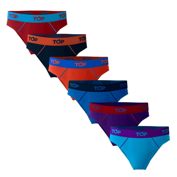 Slip Niño Algodón Color Pack 6 C1 Talla 4