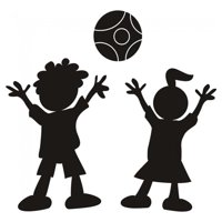 Rienda Libre Graphics - Decomural Children Playing School Classroom Ws-18935