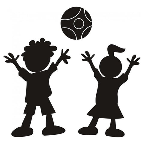 Rienda Libre Graphics - Decomural Children Playing School Classroom Ws-18935