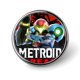 thumbnail image 1 of Metroid Dread-Theme Round Button Badge: Premium Metal Construction, Ideal for High-End Events 2.8 cm, 1 of 6