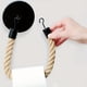 thumbnail image 2 of 1pc Wall Mounted Paper Towel Rack, Matte Hemp Rope Paper Towel Holder, Wall Hanging Roll Paper Storage Rack For Kitchen, Bathroom, 2 of 4