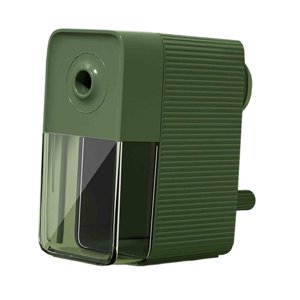 Magideal - Sacapuntas De Mano Con Manivela, Puntas De Lápiz Ajustables, Sacapuntas De Mano Portátil De Alta Resistencia Para Clase, Oficina, Hogar Y Escuela Verde