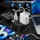 thumbnail image 2 of Inversor De Corriente De 200 W Adaptador De Enchufe Para Coche De 12 V Cc A 110 V Ca Con [30 W Usb C], 2 of 3