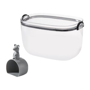 Bothyi - Contenedor De Almacenamiento De Arroz Con Tapa, Contenedor De Cereales Para Encimera, Cocina Del Hogar, 5 Kg, Color Negro