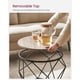 thumbnail image 5 of Juego de mesa de café VASAGLE Small Round Greige/Black Steel x2, 5 of 9