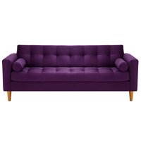 Bodevir - Sofa Retro 3Cg Felpa 04 Morado