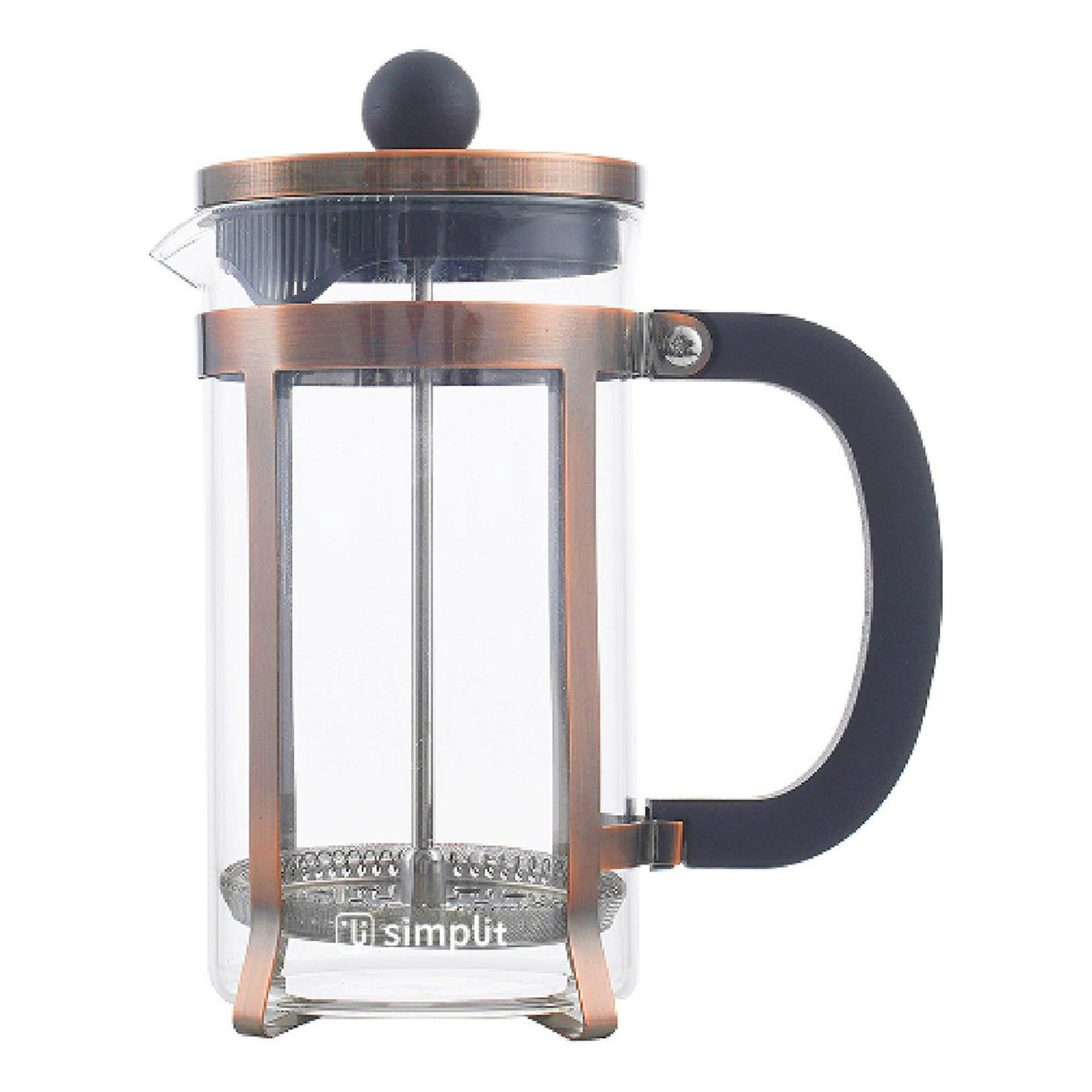 Cafetera Prensa Francesa Vidrio Cobre 600 Ml Simplit Cafe