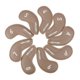 thumbnail image 1 of 9x Golf Iron Head Covers Set Long Neck Golf Club Head Cover Accesorios De Golf Textura Tejida Marrón, 1 of 5
