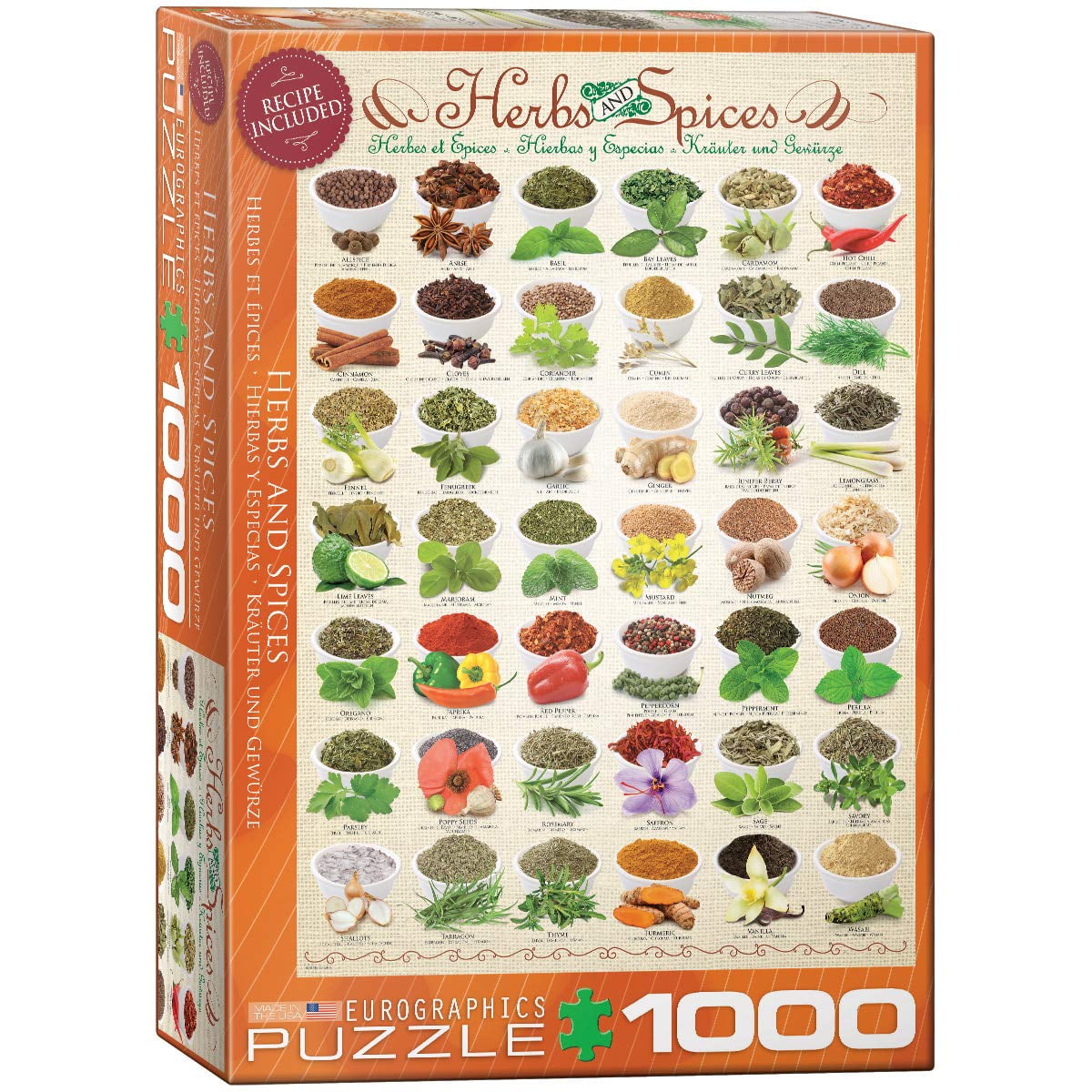 Puzzle Eurographics De Hierbas Y Especias De 1000 Piezas