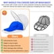 thumbnail image 4 of Gorras de béisbol para lavar sombreros, jaulas, para adultos y niños, blancas, 4 of 7