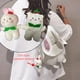 thumbnail image 3 of Cute Bunny Design Backpack, Kawaii Canvas Crossbody Bag, Small Student School Bag, 3 of 5