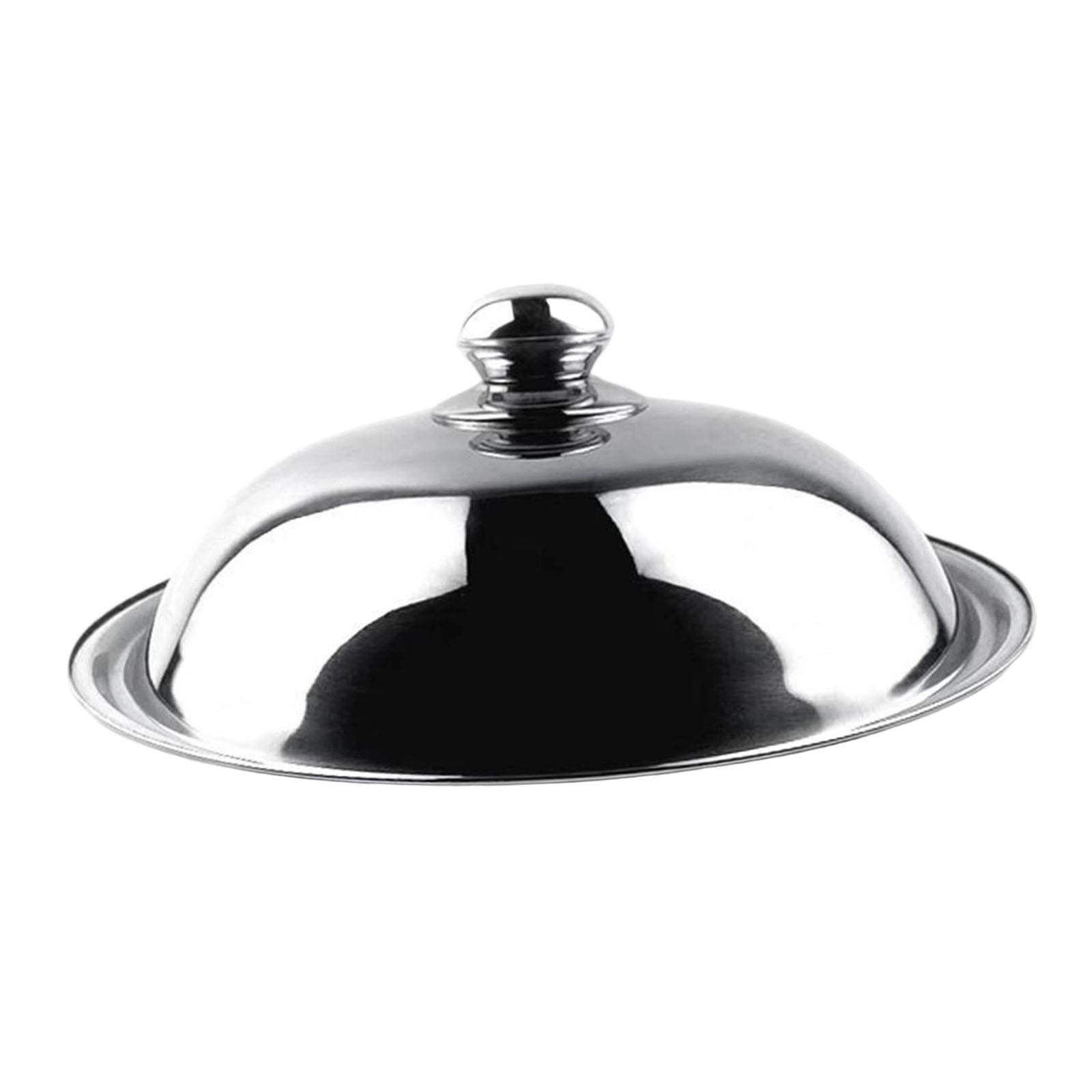 Magideal - Tapa Para Olla Redonda De Repuesto Con Diseño Ventilado Y Asa Cómoda Cubierta De Sartén De Metal Accesorio Universal En Acero Inoxidable Fácil De Limp 40 Centímetros