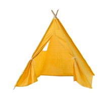 Bothyi - Kids Teepee Creative Portable Kids Toys House Para Fiestas Barbacoa Barbacoa Amarillo