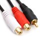 thumbnail image 3 of Cable adaptador en Y JSJ RCA (M) a 2 RCA (F) de audio estéreo, 3 of 7