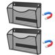 thumbnail image 1 of Organizador de archivos MINDEPOT 2 unidades negro con montaje magnético de pared, 1 of 7