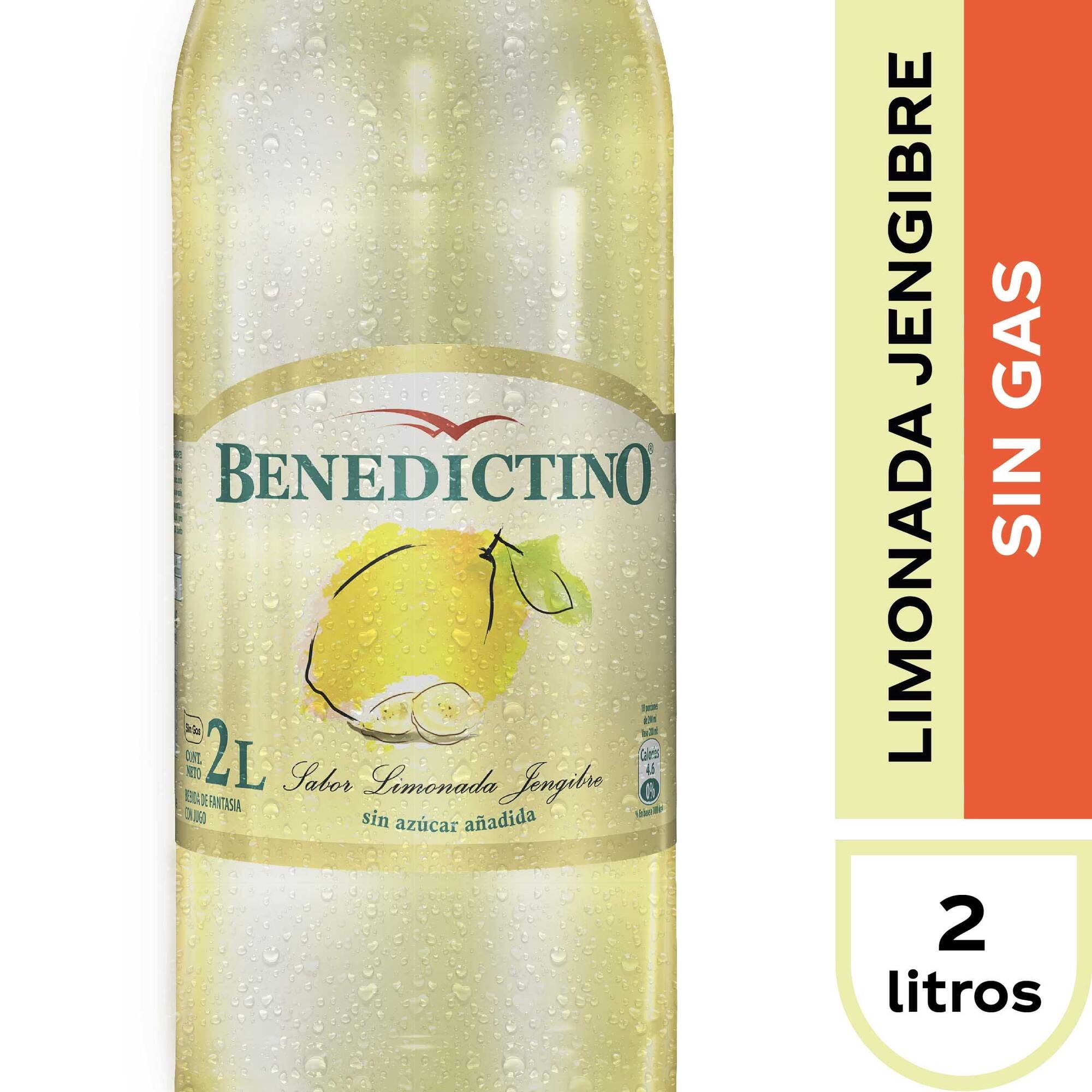 Agua Saborizada Limonada Jengibre 2 L Benedictino