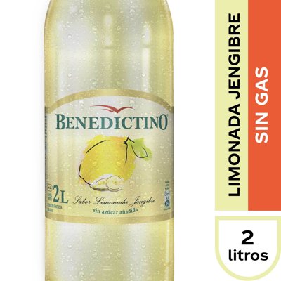 Agua Saborizada Limonada Jengibre 2 L Benedictino