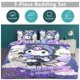 thumbnail image 5 of Kuromi Print Bedding Set Pattern Duvet Cove Set 3 Pieces 1 Quilt Cover And 2 Pillowcases for Women Men Teens, 5 of 5