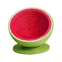 Magideal - Rascador Para Gatos Juguetes Para Gatos Cojín Para Mascotas Durable Sandía Sisal Gatito Nido Para Dormir Gato Rascador Para Gatos Pequeños Y Medianos