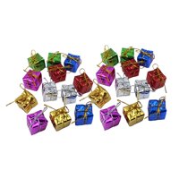 Bothyi - 24 Piezas Cajas De Regalo Pequeñas Para Árbol De Navidad Adornos Colgantes Para Favores De Fiesta 2,5 Cm