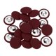 thumbnail image 1 of Uxcell 20Pack Botón Cubierto de Tela, Botones de Costura Redondos de 20mm 32L con Vástago de Metal para Abrigo Vestido Suéter Sombreros Manualidades, Rojo Vino, 1 of 6