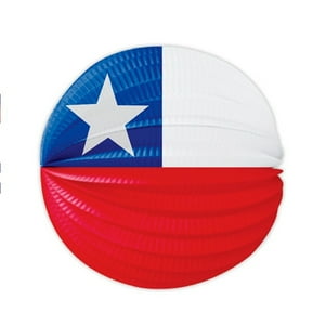 Pack X 4 Adorno Fiestas Patrias Lámpara Diseño Bandera 26 Cm Big Party