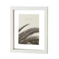 Vgo - Marco Flotante Para Fotos 10X15 Blanco Blanco