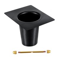 Ioensy - Adaptador De Canalón De Cadena De Lluvia De Repuesto Para Salida De Bajante Exterior De Aluminio