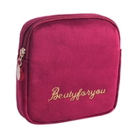 Magideal - Bolsa De Almacenamiento Para Almohadillas Menstruales Bolsa Portátil Para La Menstruación Accesorios Fáciles De Usar Flocado Bolsa Duradera Para El Pr , Rojo