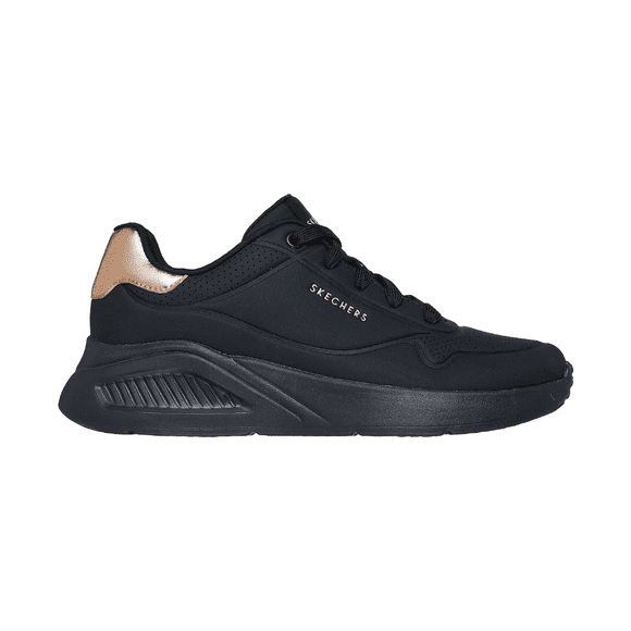 ZAPATILLAS URBANAS SKECHERS UNO LITE SHIMMER ALONG MUJER | 177291-BBK - Talla 35 CL / 5 US / 22 CM