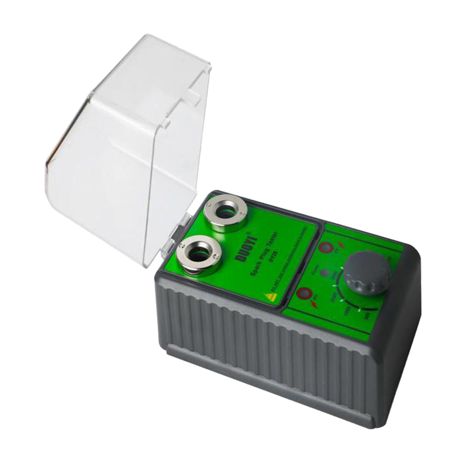 Ioensy - Probador De Bujías De Doble Orificio Para Vehículos De Gasolina De 12V, Adaptador Estadounidense Para Motocicletas