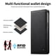 thumbnail image 2 of Funda Billetera de Cuero para [Samsung Galaxy A34 5G], Bloqueo RFID, Tarjetas y Soporte Negro, 2 of 5