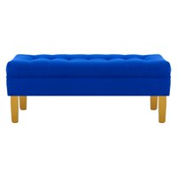Bodevir - Banqueta Wood 2C Felpa 01 Azul Rey