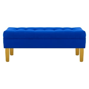 Bodevir - Banqueta Wood 2C Felpa 01 Azul Rey