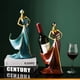 thumbnail image 3 of Bailarina Dorada Decorativa Vino Figura Decorativa Estatua dorado, 3 of 7