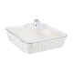 thumbnail image 4 of Bandeja Para Servir Con Tapa, Decoración Del Hogar, Bandeja De Frutas Para Eventos, Bodas, Cumplea?os, Blanco, Plateado, Grande, 4 of 5