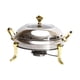 thumbnail image 5 of Bandeja para calentar alimentos, plato para frotar, multiusos con estante, olla caliente Shabu Shabu, estufas de Alcohol para acampar, olla común para Oro, 5 of 5