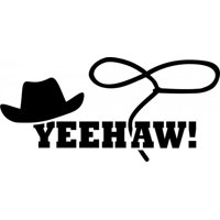Rienda Libre Graphics - Decomural Yeehaw Cowboy Western Hat Ws-45248