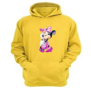 Genérico - Polerón Canguro Ratoncita M. Amarillo Talla L Unisex