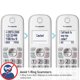 thumbnail image 1 of Teléfono Panasonic KX-TGD833W, 3 auriculares DECT 6.0, 1 of 3