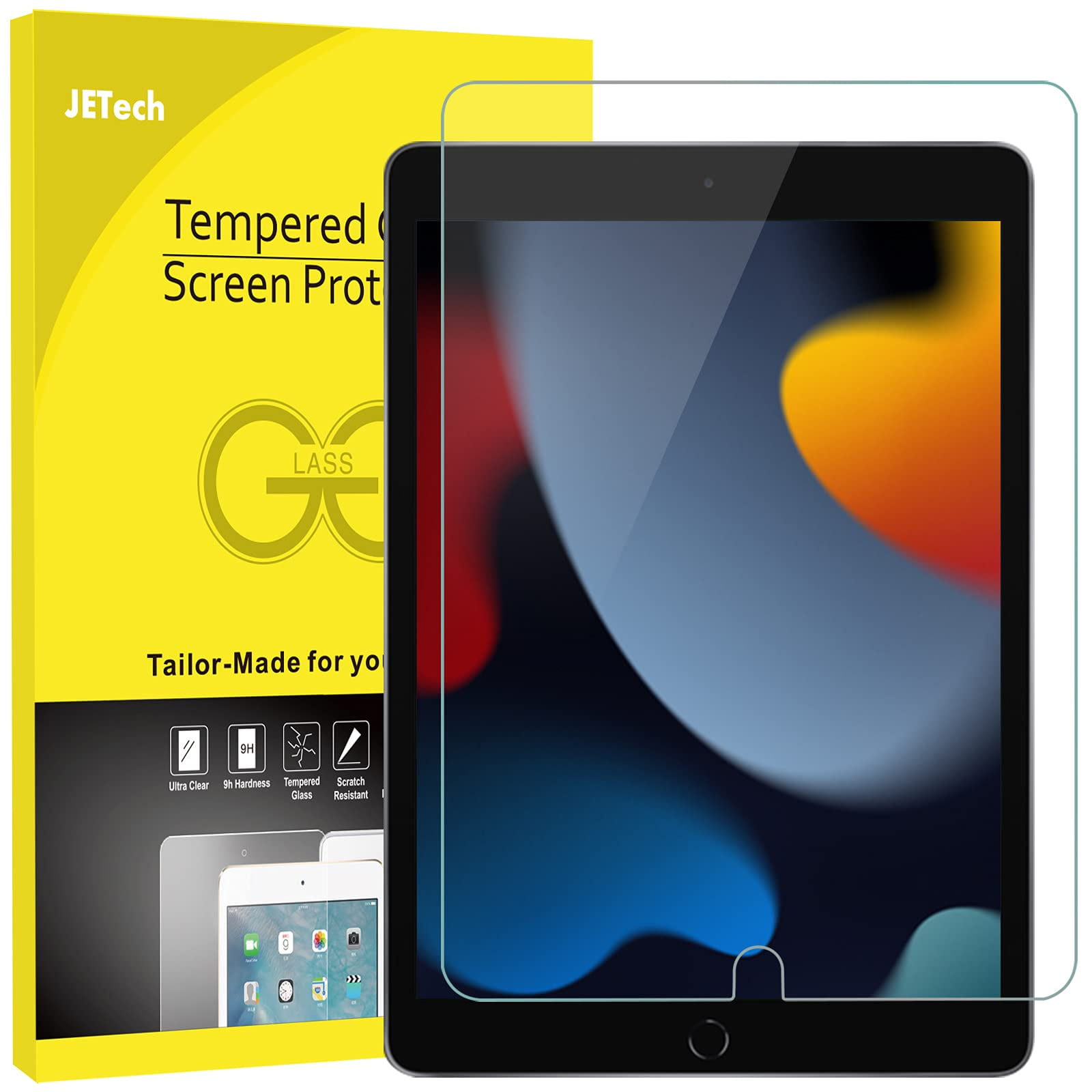 Protector De Pantalla Jetech Para Ipad De 10,2 Pulgadas (2019-2021), Paquete De 1