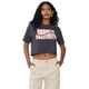 thumbnail image 1 of Polera Mujer Fun Manca Corta Crop Gris Oscuro Corona, 1 of 5