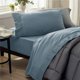 thumbnail image 5 of Juego de sábanas Bedsure Twin Soft de 3 piezas Hotel Luxury Blue, 5 of 7