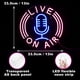 thumbnail image 4 of Letrero decorativo de neón LISIGNVE Live On Air 33 x 33 cm USB, 4 of 7